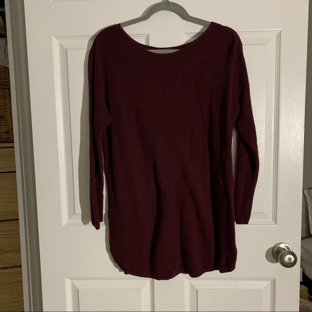 Burgundy sweater
